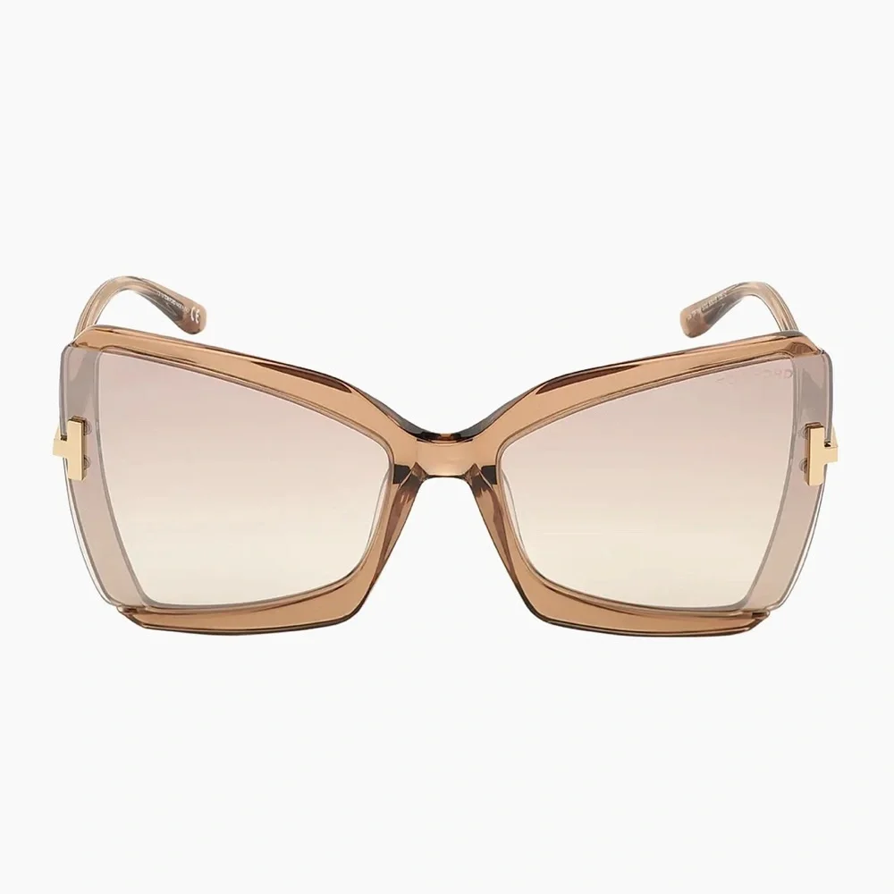 TOM FORD ‘Gia’ Fab Luxury Oversized Statement Sunnies, Cat Eye/Butterfly. EUC 🔥 - Picture 5 of 7
